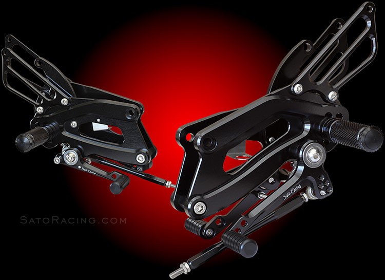 Sato Racing Standard Rearsets for The Yamaha YZF - R3 2015 - 2020